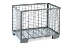 Behälter ohne Wände mit Metallboden