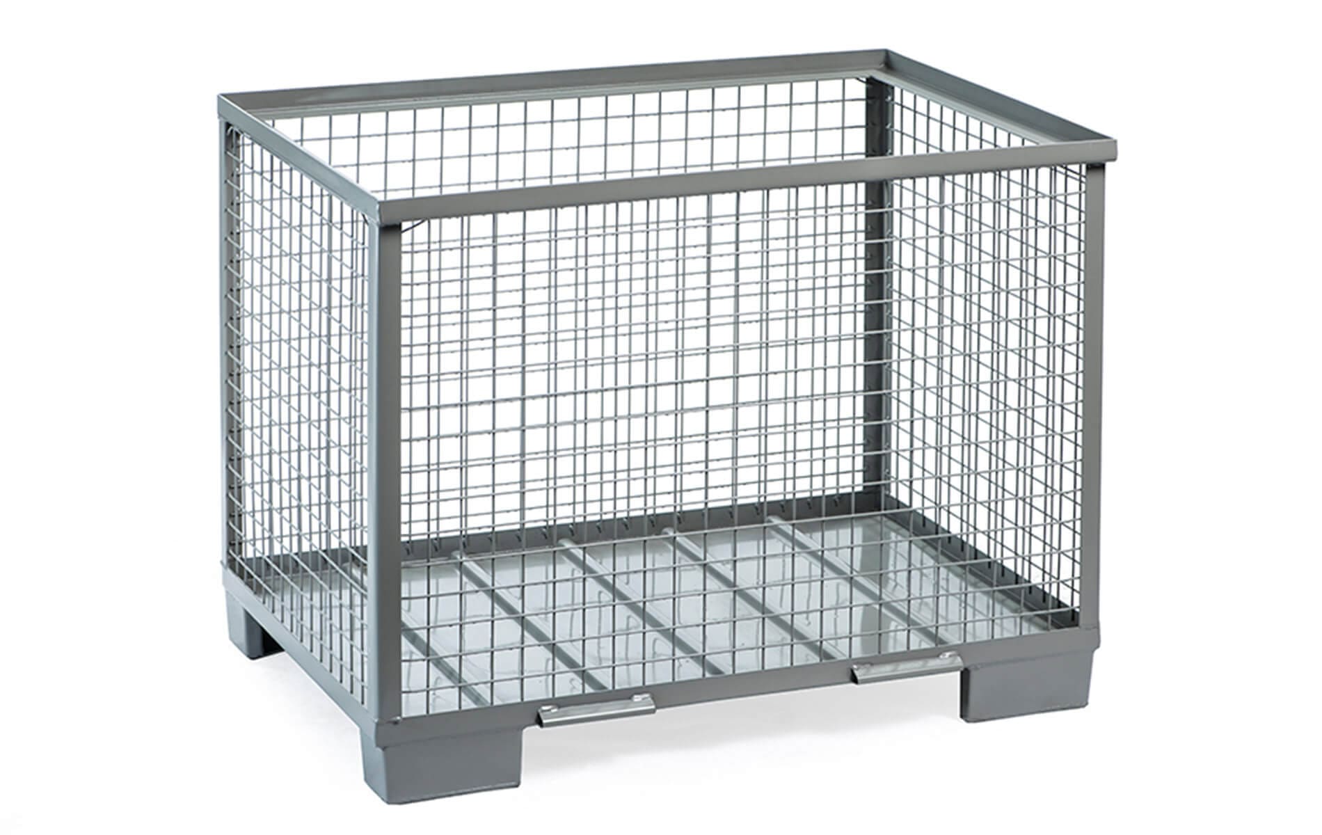 Behälter ohne Wände mit Metallboden