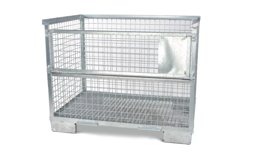 Gitterbox verzinkt 835x1240x970 Einzeltür