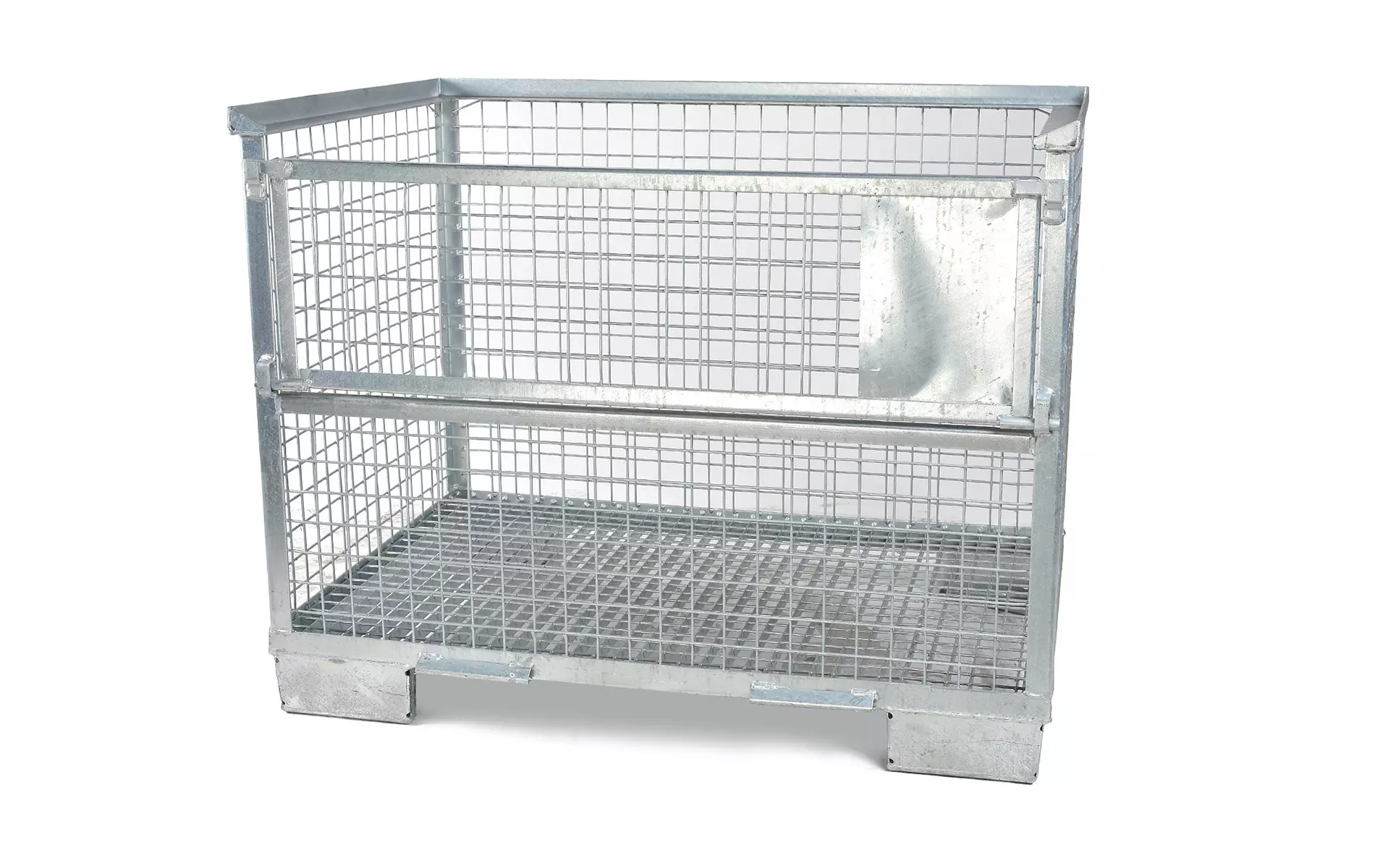 Gitterbox verzinkt 835x1240x970 Einzeltür