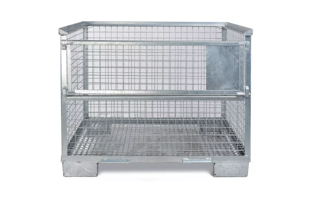 Gitterbox Verzinkt 835x1240x970 Einzeltür vorne