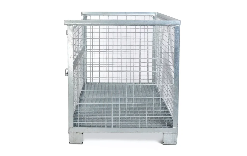 Gitterbox Verzinkt 835x1240x970 Einzeltür Seite