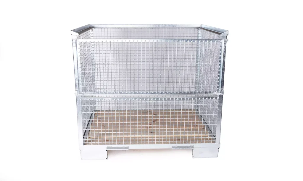 Gitterbox Verzinkt mit feinerem Gitter Vorderseite