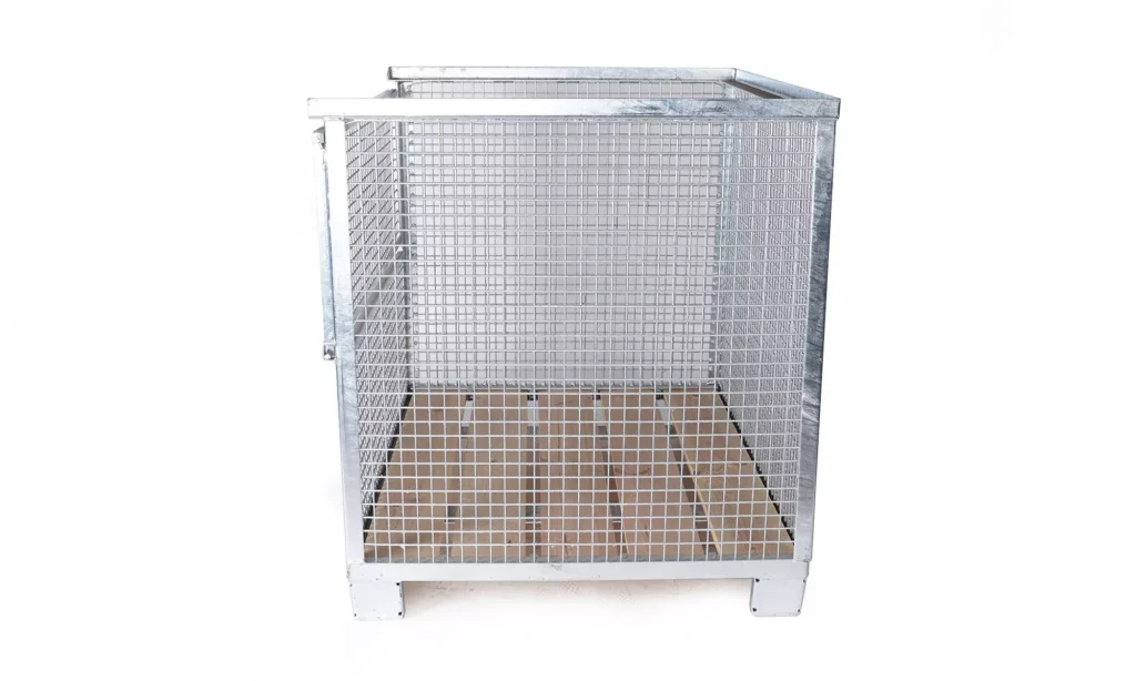 Gitterbox Verzinkt mit feinerem Gitter Seite