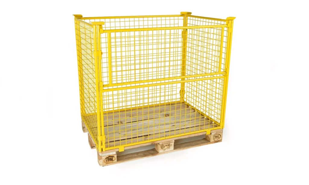 Palettenaufsatz 800 x 1200 x 1000 mit einseitiger Tür