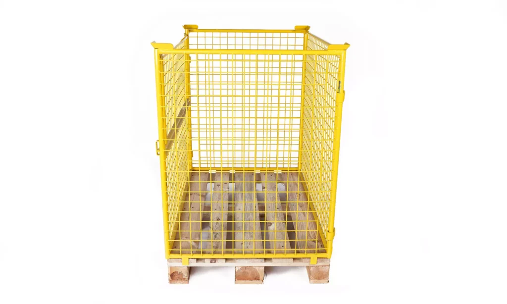 Palettenaufsatz 800x1200x1000 mit einseitiger Tür an der Seite