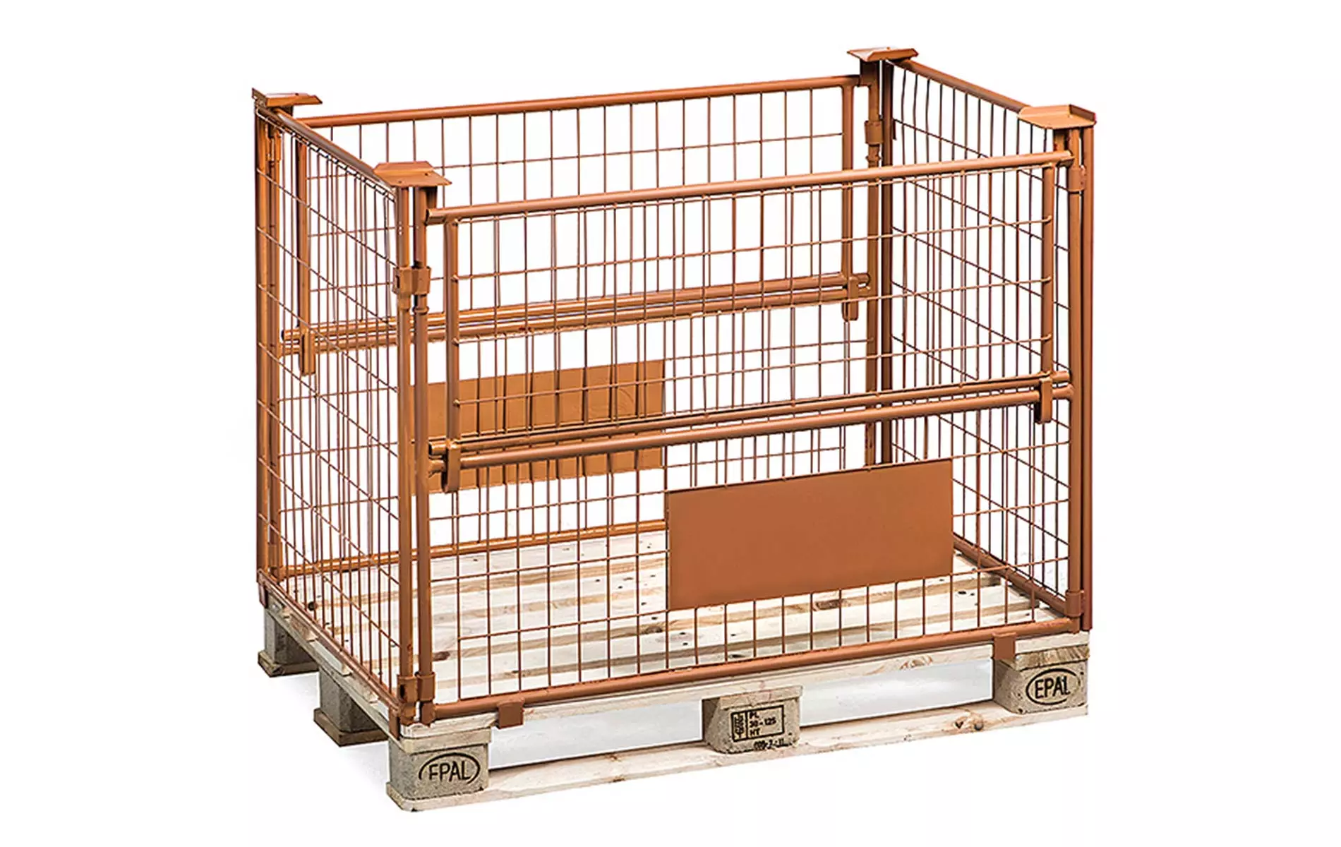 Palettenaufsatz 800 x 1200 x 800 mit beidseitigen Türen