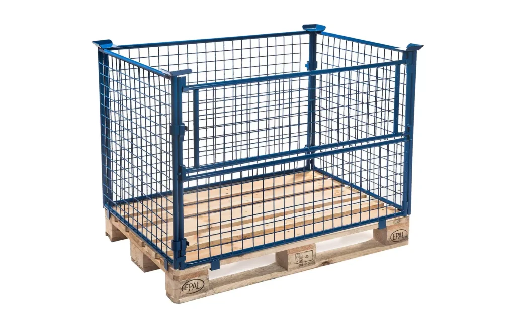 Palettenaufsatz 800 x 1200 x 800 mit einer Tür