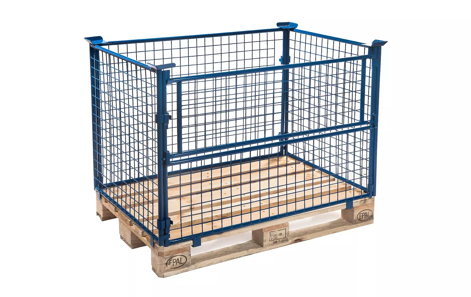 Palettenaufsatz 800 x 1200 x 800 mit einer Tür